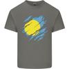 Torn Palau Flag Palauan Day Football Unisexs Light Cotton TShirt