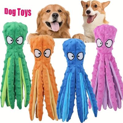 Cartoon Pattern Plush Dog Toy, Durable Interactive and Rustling Pet Toy for Medium Breed Dogs, Without Battery