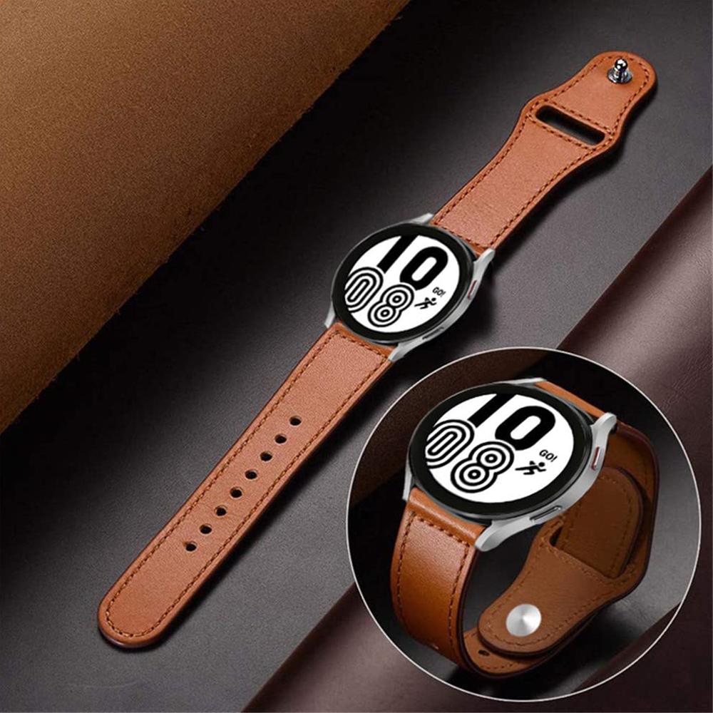 20mm 22mm Armband für Samsung Galaxy watch 4/7/5 Pro/6/classic/Gear s3 40mm 44mm Lederarmband correa Huawei GT/2e/3/4/5 Armbänder