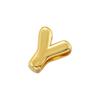 Gold Plated Brass Eco-Friendly Plating A-Z Initial Letter Beads, Cute DIY Jewelry Making Accessories Beads:VZ442