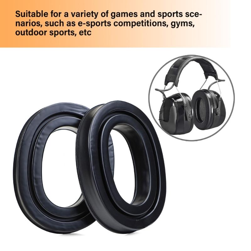 Soft Silicone Ear Pads For Headsets Headphones Ear Cushions Enhances Hearing Protections