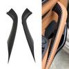 Left & Right Inner Door Handle Pull Panel Trim Black For BMW 5 Series G30 520i