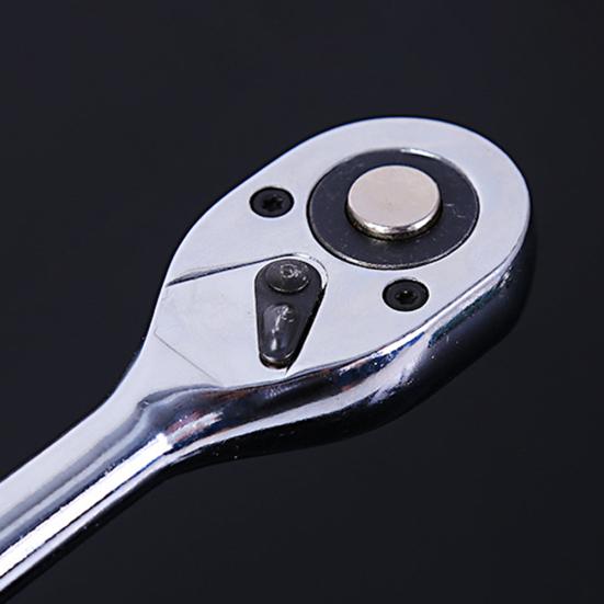 24 Teeth Chrome Steel Quick Release High Torque Ratchet Wrench Reparing Tool