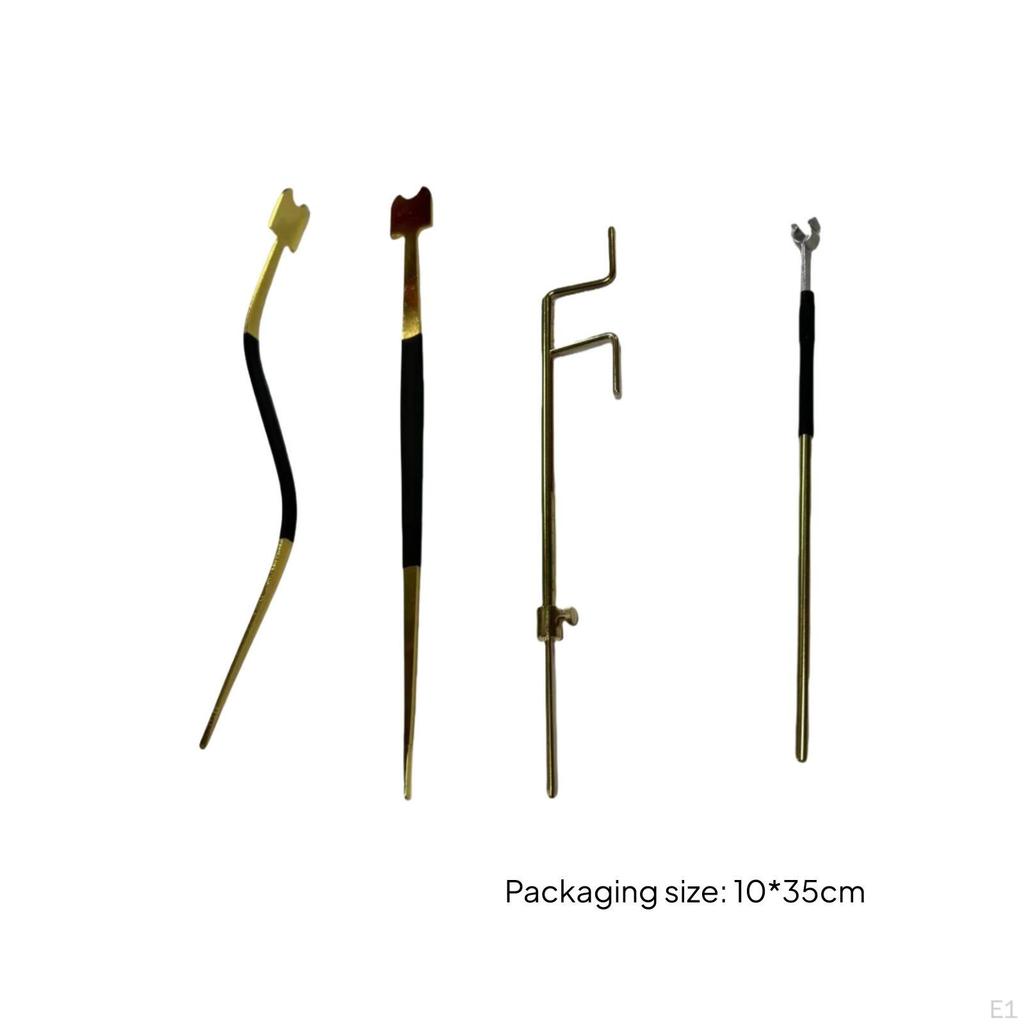 4 Pieces Cello Sound Post Setter Repair Kit Tool for Luthiers, Workshop