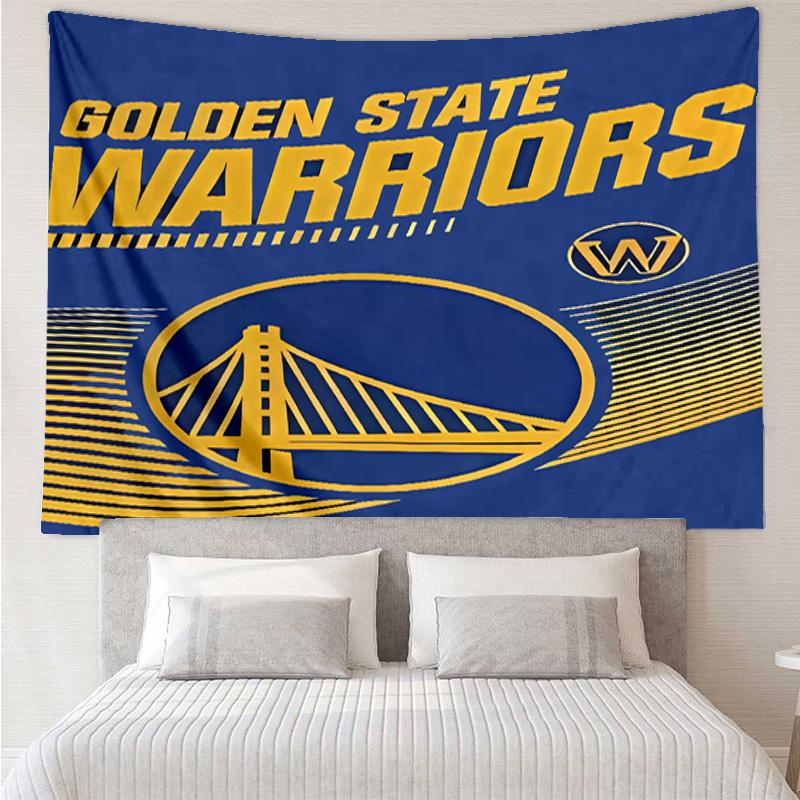 Golden State Warriors logo Tapestry for Bedroom Aesthetic Classroom Tapestries Wall Hanging for Living Room Dorm Office,Ideal Creative Gift
