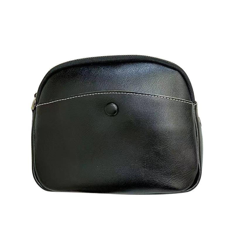 2025 New Trendy Genuine Leather Women's Bag Fashion Retro Shell Bag Crossbody Bag Shoulder Bag