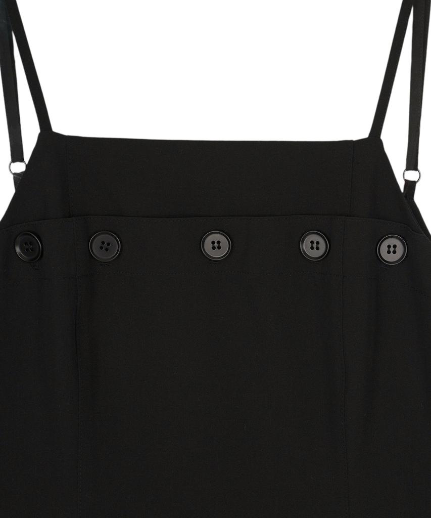 HARDCORE HAPPINESS Slip Button Point Dress_Black