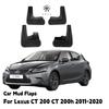 2011- For Lexus CT200 CT200h ZWA10 4PCS ABS Mud Flaps Front Rear Splash Guards Mudguards Car Accessories