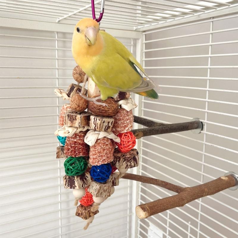 Corncobs Bird Molar Toy Promotes Dental Health and Long Lasting Entertainment Suitable for Bird Enthusiasts Training