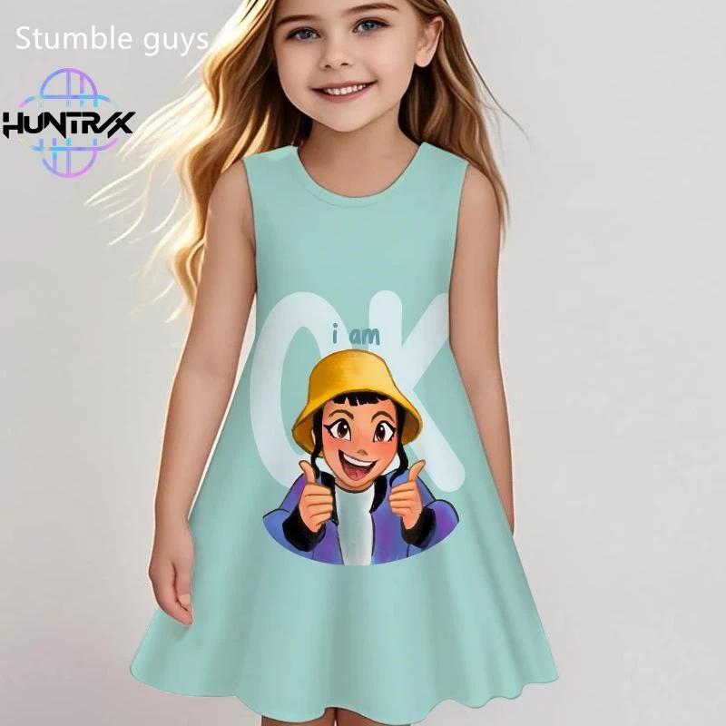 Girls Kpop Demon Hunters Dress Summer Kids Cartoon Anime Toddler Fashion Cute Casual Dress