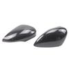 For Ford Fiesta 2009-2015 models glossy black/carbon fiber pattern mirror cover, rearview mirror reflective shell rear cover cap