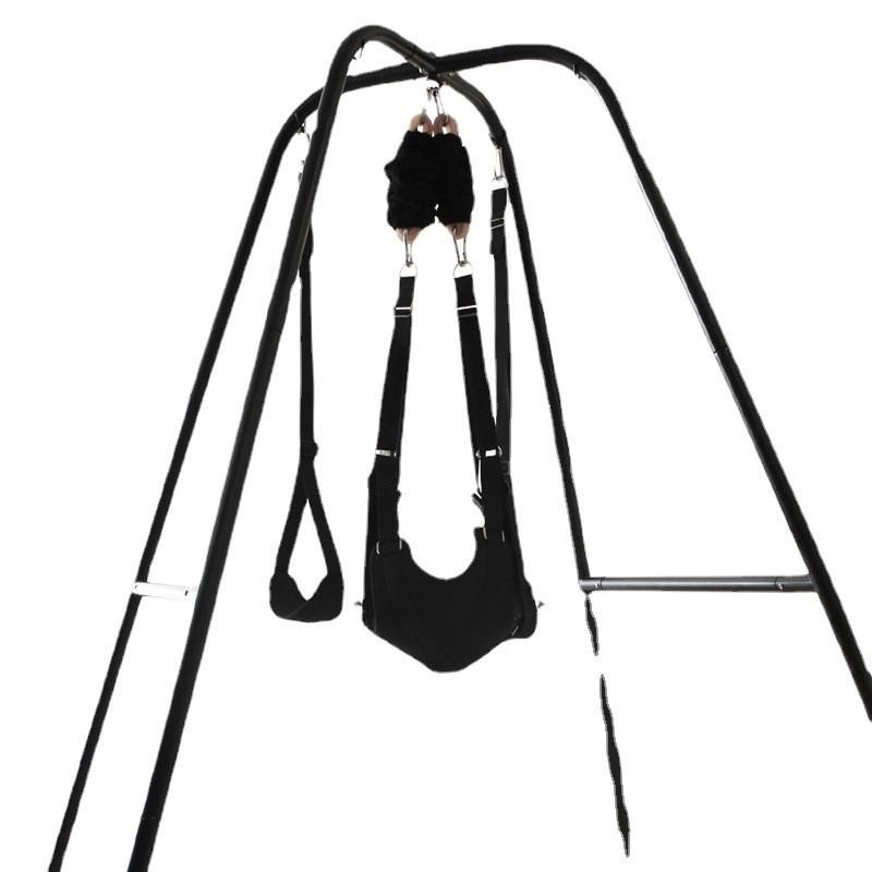 VaHppy Swing + Stand Έπιπλα Sex 1,97*1,66M 16,5KG από ανοξείδωτο ατσάλι ανθεκτικό σε πολλαπλές θέσεις σεξ Ράφι swing SM BDSM