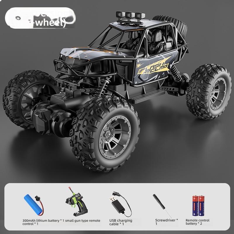 Children's Toy Remote Control Off-Road Climbing Car Rechargeable High-Speed Drift Big Foot Racing Car Model Boy's Birthday Gift