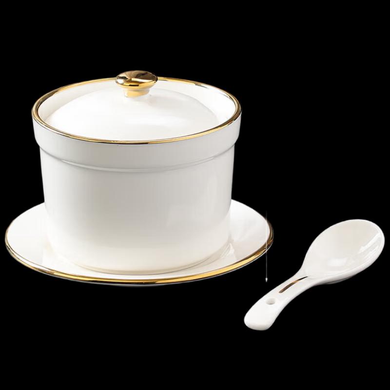 Ceramic Double Boiler Stew Pot