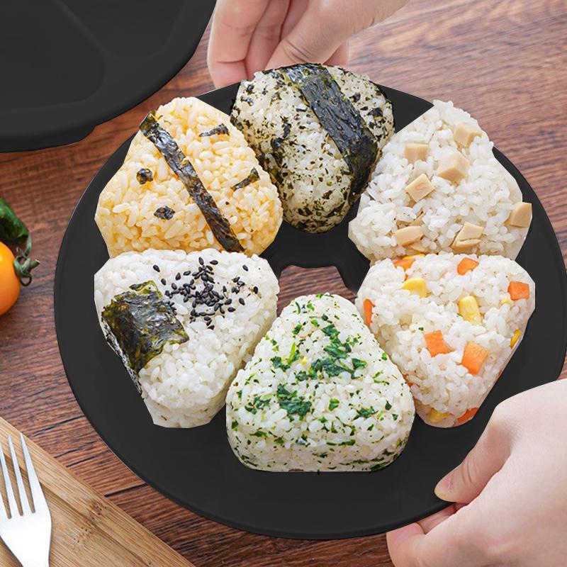1Pcs DIY Sushi Mold Lunch Triangle Rice Ball Lunch Box Onion Rice Ball Food Press Triangle Sushi Making Mold Outdoor Tableware