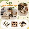 Interactive Scratcher Puzzle Toy Box for Cats