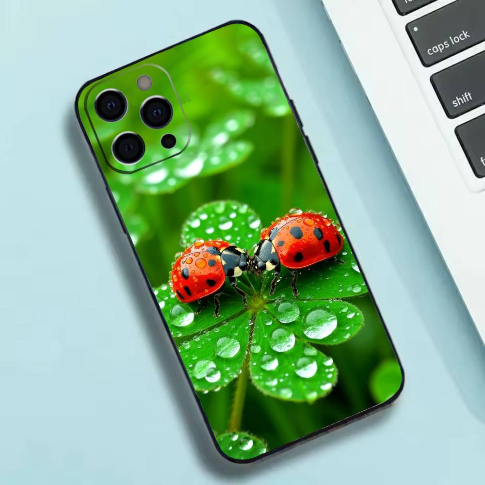 Lucky Four-Leaf Clover Phone Case Silicone Soft For IPhone 17 16 15 14 13 12 11 X XR Plus Pro Max Plus
