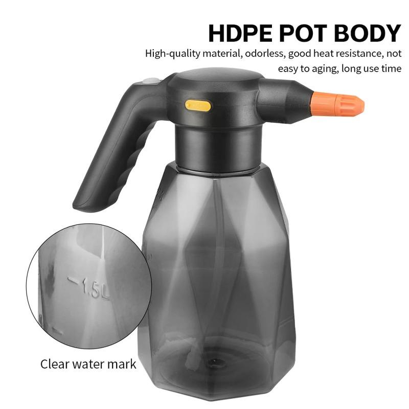 Electric Spray Bottle 2L, Rechargeable Battery Powered Sprayer Spray Electric Handheld Sprinkler Atomizing Watering On a Single