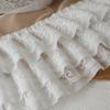 Luxurious Pleated Mesh Chiffon Fabric Exquisite Tulle Lace Fabric Trim Ribbon  Cuffs