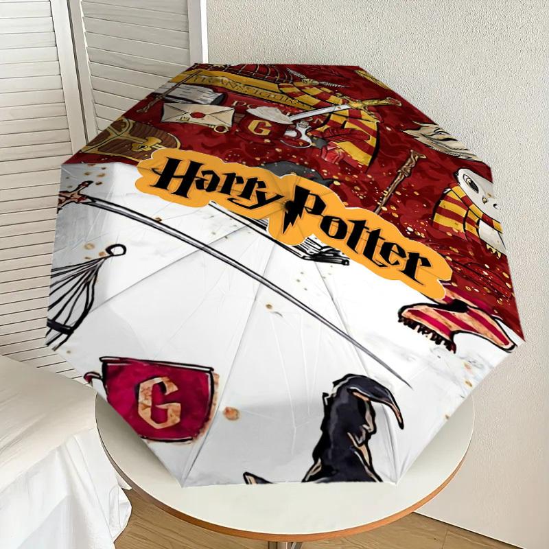 1PC Warner Harry Potter Magic Umbrella-8-Rib Reinforced, Automatic Open, Lightweight-A114