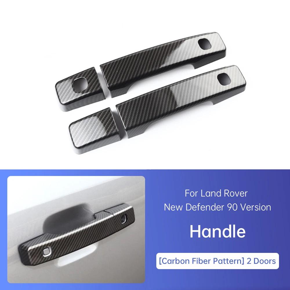 For Land Rover Defender 90 110 2020-2025 Car Door Bowl External Handle Stick Door Decorative Strip Outside Door Handle Stickers FG4