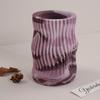 Striped Cylinder Tealight Holder Molds Cylinder Candlestick Molds