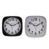 Hometime Square Alarm Clock - Sweep/Light/Snooze - Black