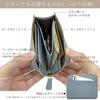 [Couth] Mini Wallet, Small Wallet with Coin Purse, Genuine Leather, L-Shaped, Zipper Closure, Mini, Compact, Small, Ribbon, Gold (Gold)