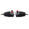 2 Stück Lautsprecherkabel zu Audio-Stecker für Cinch-Anschluss Adapterbuchse-Druckstecker- Cinch-Anschluss Adapterkabel Zubehör