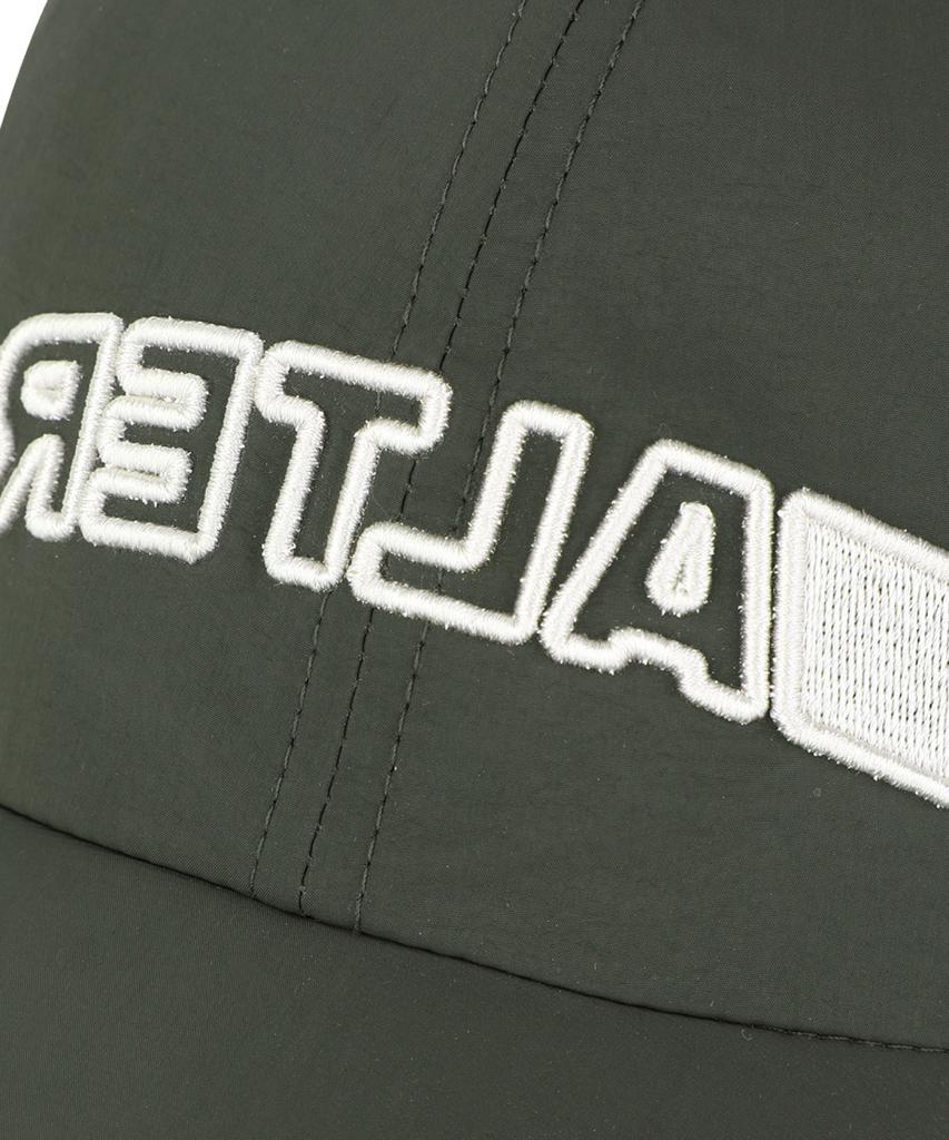 ALTER STUDIO Nylon Neat Logo Ball Cap_Khaki