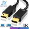 4K DisplayPort To HDMI-compatible Adapter Cable Dispaly Port DP To HDMI-compatible Converter Cable for PC TV Monitor Projector