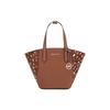 Portia Letter Logo Tote Bag Women Tote Bags Brown 35F1GPAT1H-BROWN-MULTI