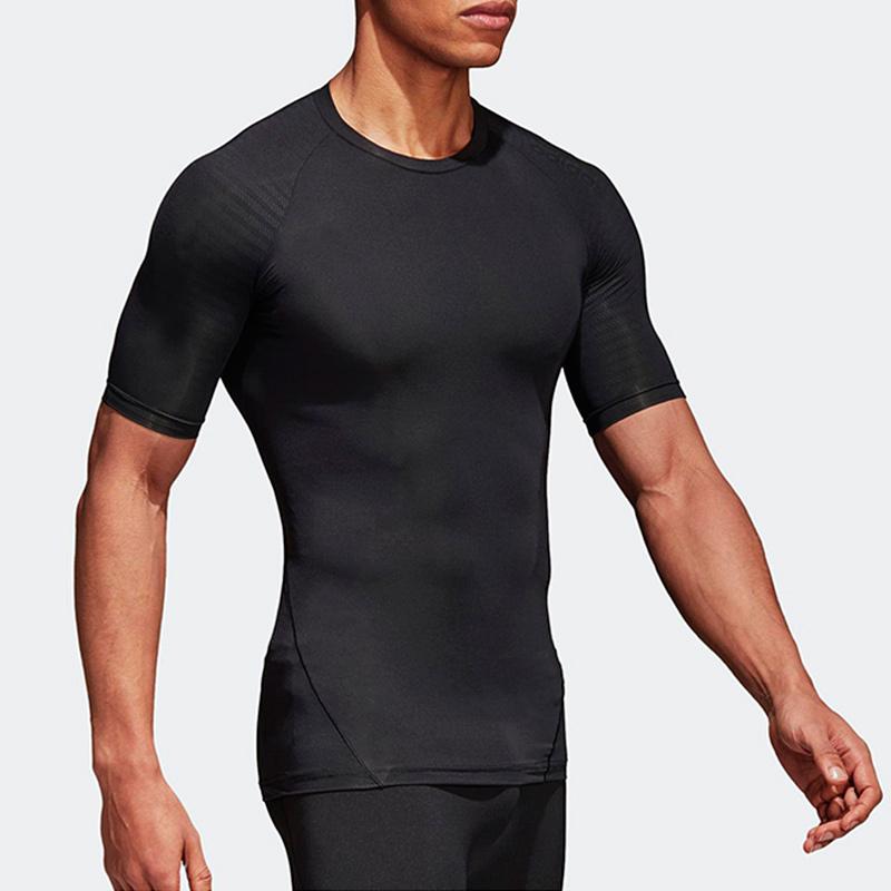 Adidas Ask Tec Tee Short Sleeve Training Top Men Tops Black CF7171