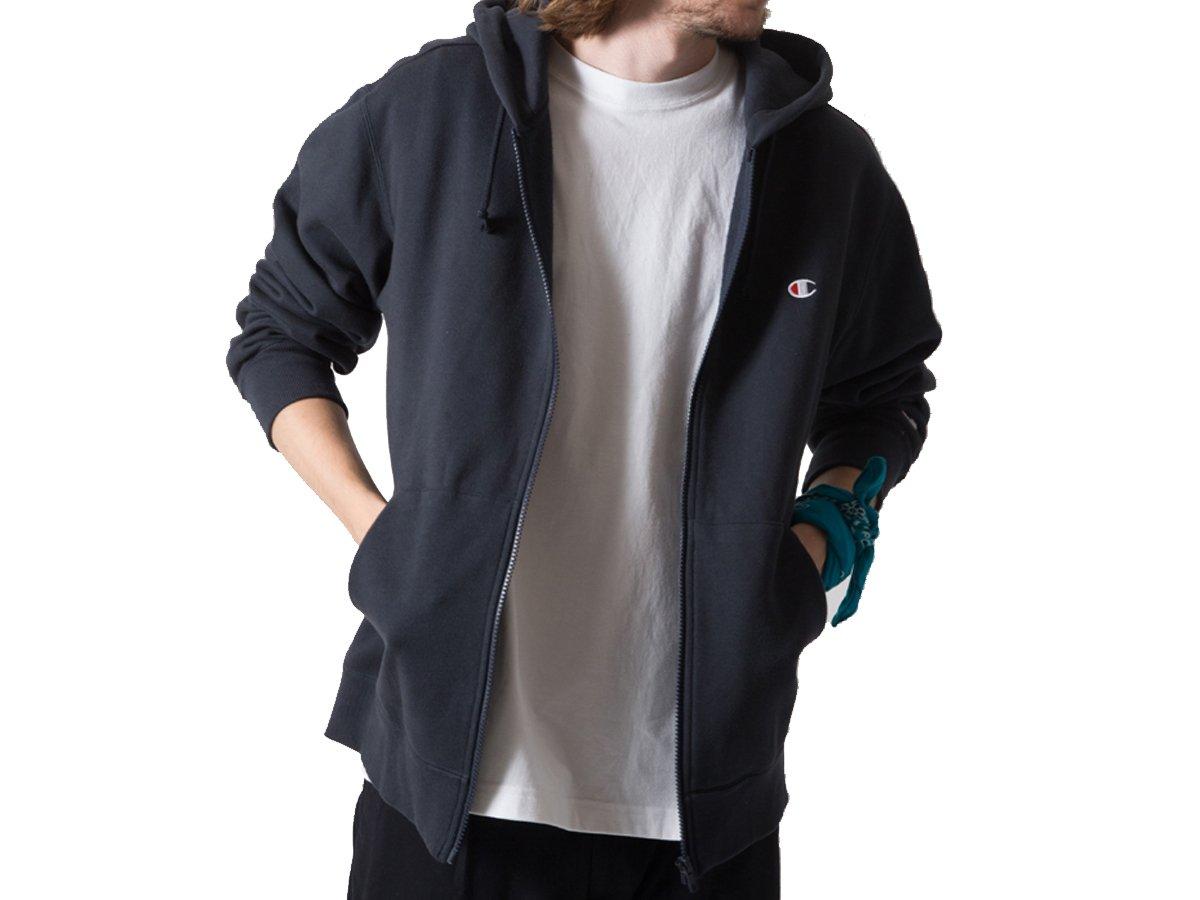 

Толстовка с капюшоном One Point Logo Zip Basic Navy Japan S to Japan size [Champion] C3-C126 для мужчин (эквивалент S)