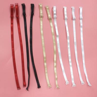1Pair 1cm Width Women Slip Resistant Bra Straps Women Double Shoulder Elastic Brassiere Lady Bra Strap Accessories Lingerie