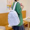 School Bag for Women, Trendy Cute Backpack, Female Student, Korean Style Niche Embroidery Design Nylon Backpack