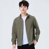 1011 popular couple summer sunscreen clothes men's elastic breathable skin clothes women's sports and leisure removable hat thin jacket