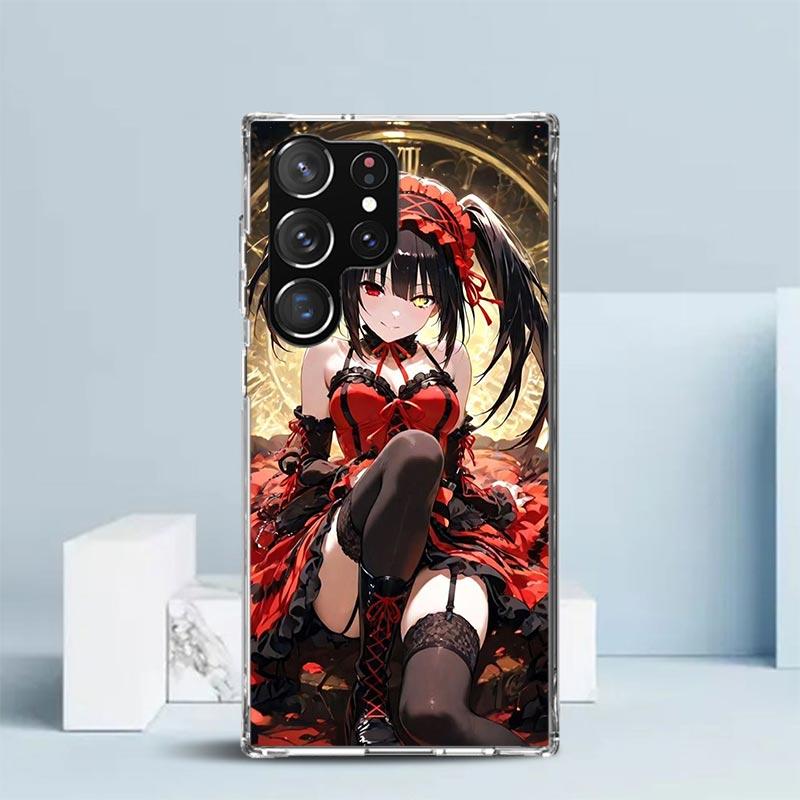 Date A Live Tokisaki Kurumi Soft Cover for Samsung Galaxy S25 Edge S26 S24 S23 Ultra Phone Case S22 S21 Plus S20 FE Print Patter