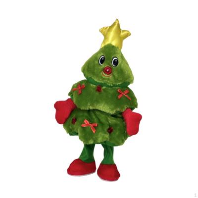 Musical Christmas Tree Plush Toy,Singing Dancing Tree, 15.75'' Soft Electric Interactive