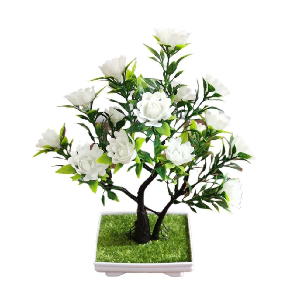 

Розы Маленькое Дерево Горшок Комната Дом Настольное Украшение Искусственное Растение Цветок Свадьба Рождество День Рождения Вечеринка белый