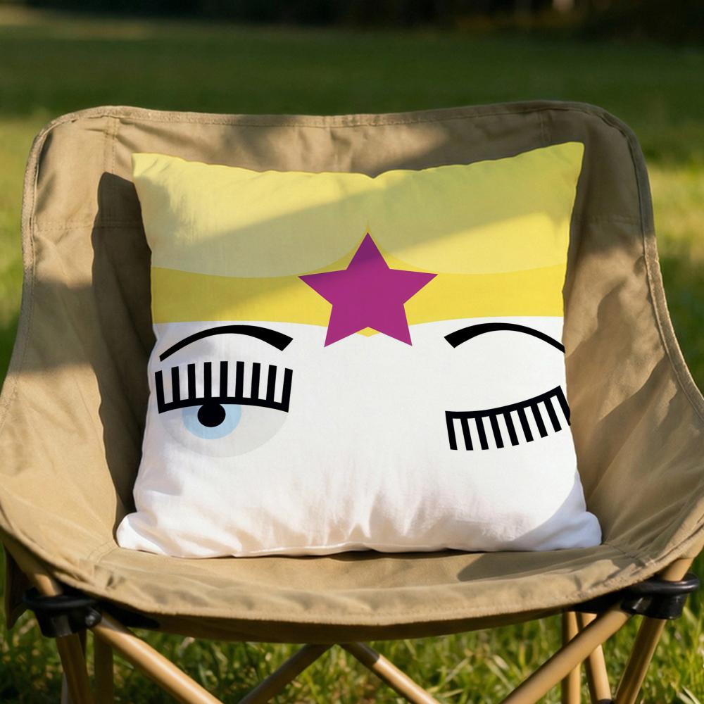 Hot Eyes CChiaraS Cushion Cover Soft Reversible  Durable Pillow Cover  MultiScene Use for Home  Car Daily Comfort