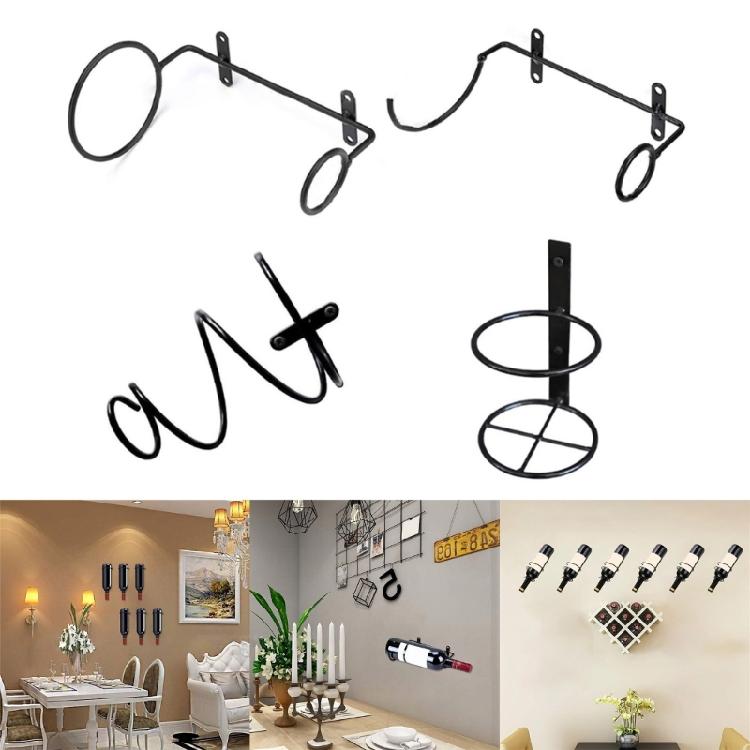 Wall Mount Wine Rack for Single Wine Bottle Holder for Home Bar Kitchen Storage
