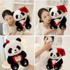Cute Umbrella Handheld Panda Plush Backpack Doll Pp Cotton Filling