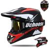 Off-Road Motorcycle Helmet With Visor Dirt Bike ATV Mountain Riding ABS Shell 3C Certified Adult Size S-XL