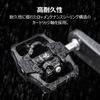 GEWAGE Bicycle Pedals, Binding Pedals, Single-Sided Flat, 3-Bearing, Non-Slip, Aluminum, 9/16-Inch, Black (GE-162)