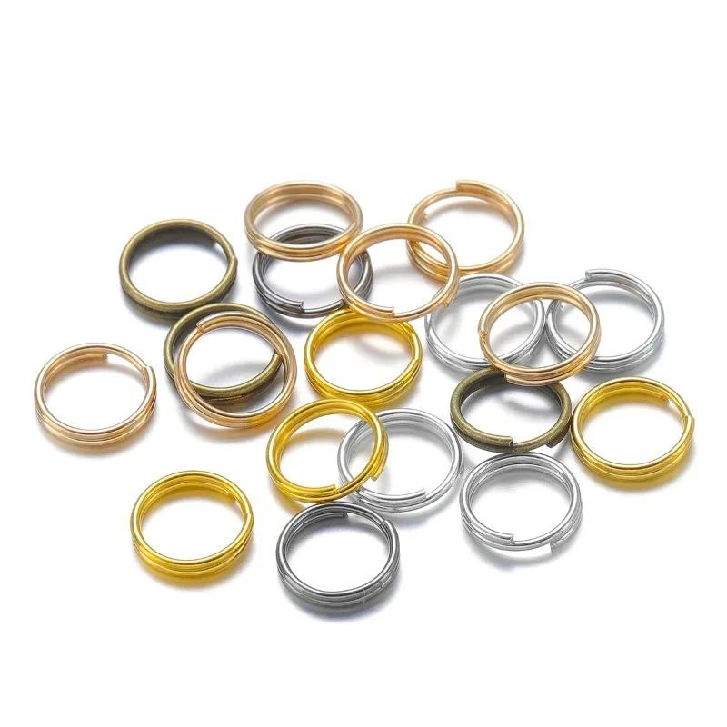 Breloc Metalic Conector Inel Dublu pentru Accesorii de Bijuterie Aprovizionare Breloc DIY