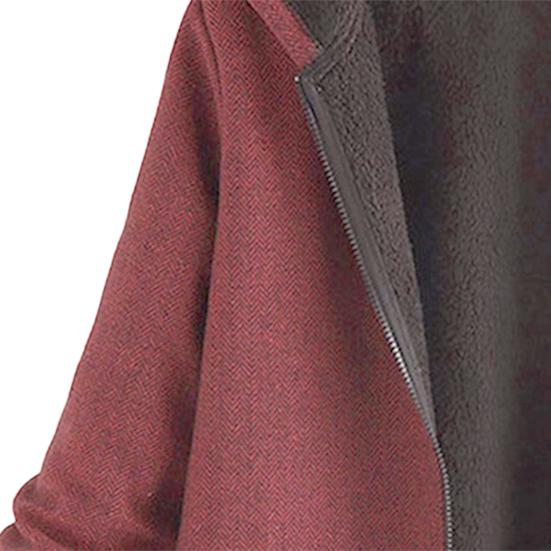 Women Hoodie Plus Size All Match Autumn Winter Solid Color Warm Coat Streetwear