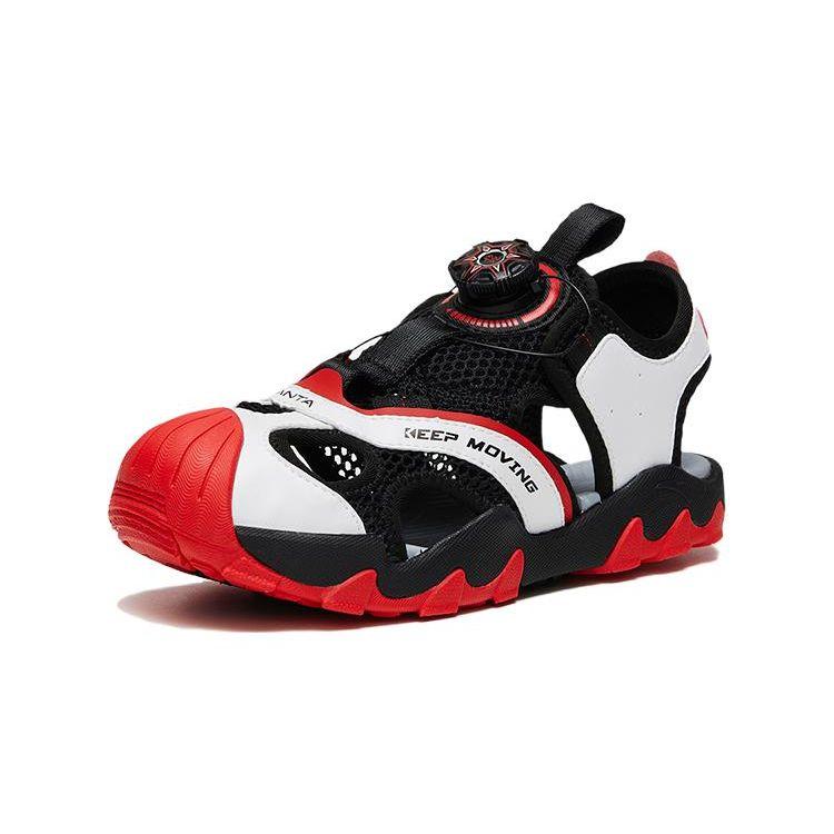 Anta Comfortable Trendy Sports Sandals Kids Footwear Black White Red A312326911-1
