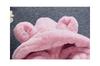 Kuhvvse Fleece Boa Kigurumi with Bunny or Bear Cute Fluffy Sizes Kids' Jacket, Girls' Ears, Outerwear, Fall, Winter, Spring, 90-140 (100 White)