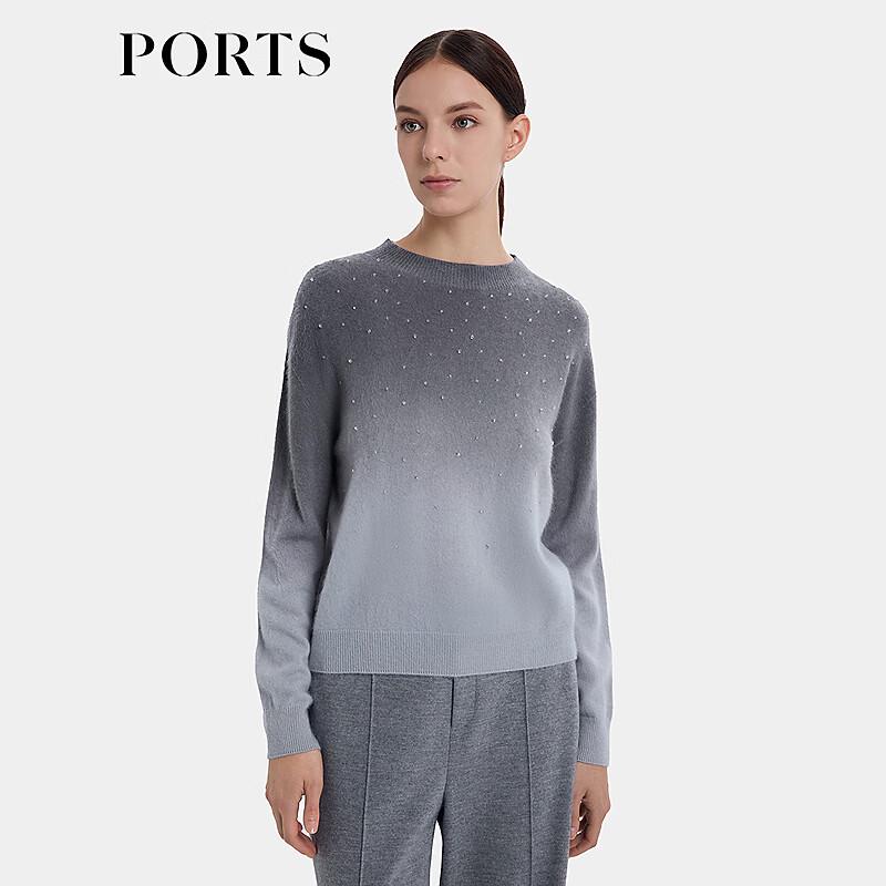 PORTS Women's Cashmere Knit Long-Sleeve Pullover Sweater